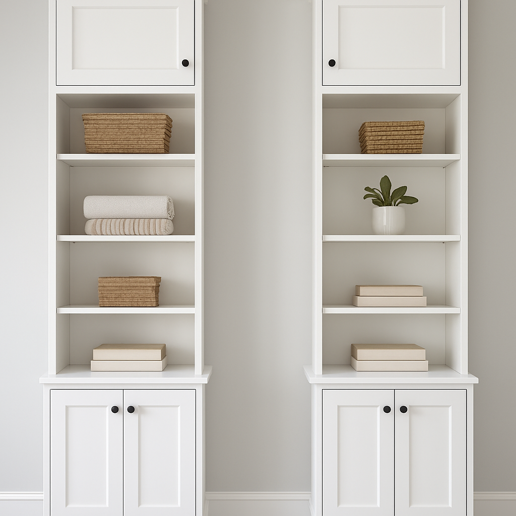 Built-In Storage Towers for Extra Space